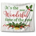thumbnail image 1 of Awkward Styles Christmas Wall Art Tapestry Hanging Wonderful Christmas Time Home Decor Prints, 1 of 2