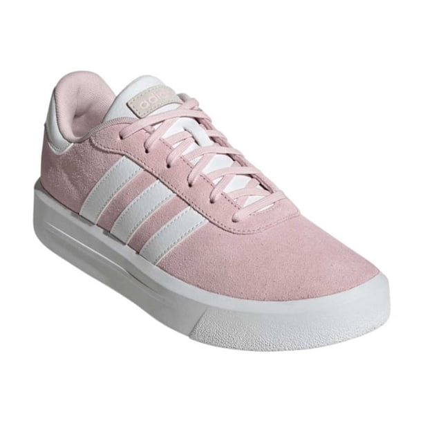 Tenis Casual Adidas Court Platform Suede Rosa 25.5 cm