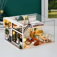 thumbnail image 4 of Casa en miniatura de bricolaje 1:12 con muebles Yotijar a prueba de polvo, 4 of 8