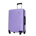 thumbnail image 3 of Luggage 3 Piece Set Suitcase, PC+ABS Lightweight Travel Suitcase with Spinner Wheels, Carry On Luggage Suitcase with Adjustable Telescoping Handle, Light Purple, 3 of 9