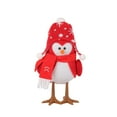 thumbnail image 2 of kiskick Christmas Glowing Bird with Knitted Plush Scarf and Hat – Reusable Holiday Desktop Decoration, Light Up LED Bird Ornament for Party Supplies and Gifts, 2 of 7