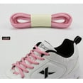 thumbnail image 2 of Santimon 2 Pairs Oval Cotton Shoelace for Canvas Sneakers Boots Athletic Shoes 55" Pink, 2 of 4