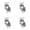 Nickel color, variant on 7829 Pack of 4 Identity Locking Bending Hinges Modifiable 0 Change Strong Metal