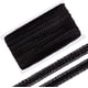 thumbnail image 1 of Cinta de encaje trenzado negro de 27,3 yardas, 3/4 de pulgada, estilo triangular, estilo ciempiés., 1 of 9
