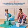 thumbnail image 4 of ECR4Kids SoftZone Quad Fold-N-Go Mat and Patchwork Toddler Blocks, Soft Play, Contemporary, 8-Piece, 4 of 9