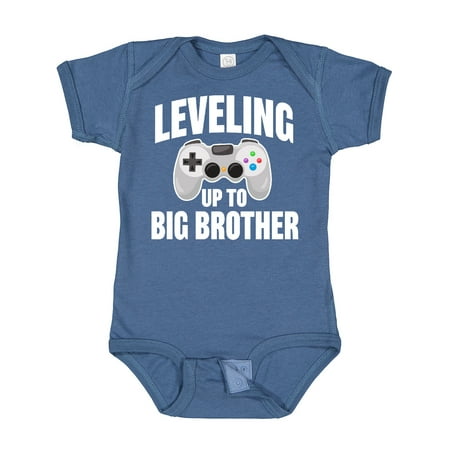 

Inktastic Leveling Up to Big Brother Gift Baby Boy Bodysuit