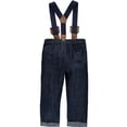 thumbnail image 2 of Little Lad Baby Boys 0-9 Months Bear Suspender Pant Set (Navy 0/3 Months), 2 of 2