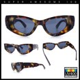 thumbnail image 3 of Womens Classy Mod Thick Plastic Triangular Cat Eye Rectangle Sunglasses Tortoise - Black, 3 of 8