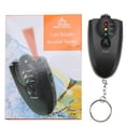 thumbnail image 2 of Breathalyzer ,Keychain Breathalyzer Alcohol Breathalyzer  Portable Keychain LED Alcohol Breath  with Torch Function Black, 2 of 8