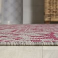 thumbnail image 6 of JONATHAN Y SANTA MONICA 8 x 10 Area Rug, Estrella Bohemian Medallion Textured Weave - Light Gray/Fuchsia, SMB105F-8, 6 of 8