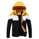 thumbnail image 1 of Chaqueta de algodón acolchado casual de invierno con cuello con capucha para hombre Pompotops oipoqjl20884, 1 of 3