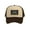 Khaki/Brown, variant on New York Trucker Hat for Men - State Flag Snapback Cap with Mesh Back, Black, Khaki Brown