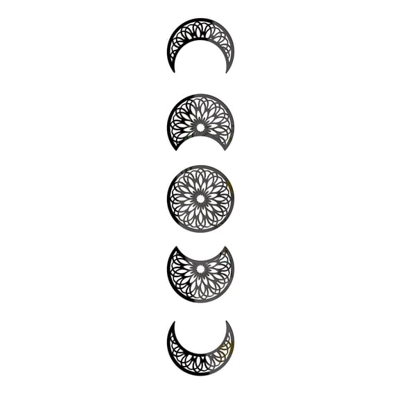 YSNOOWE 1Jgo Pegatina De Pared Lunar De Acrílico Para Oficina Dormitorio Y