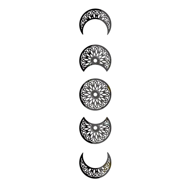 YSNOOWE 1Jgo Pegatina De Pared Lunar De Acrílico Para Oficina Dormitorio Y