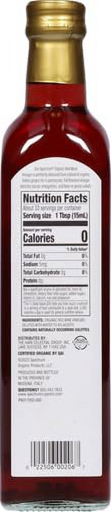 Spectrum Naturals Organic Red Wine Vinegar 16.9 oz (Pack Of 6)