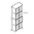 thumbnail image 2 of GVN 72.4" Tall Storage Cabinet Tall Storage Cabinet with 4 Shelves,Freestanding Storage Cabinet,Brown, 2 of 11
