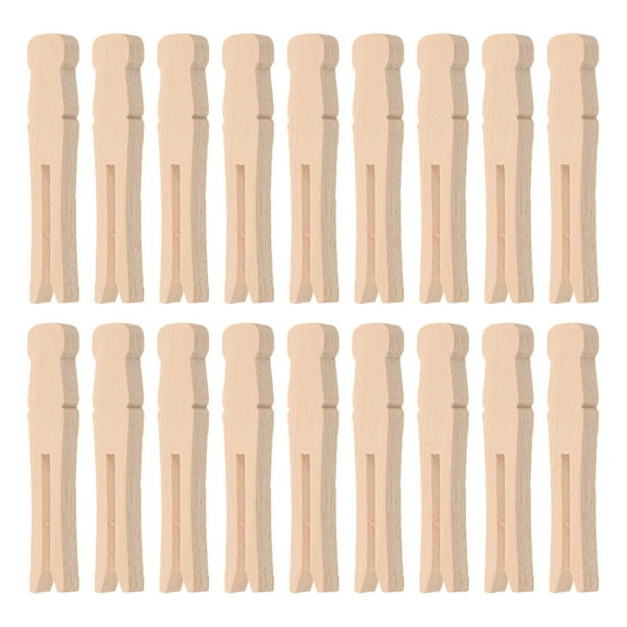 50pcs Round Wooden Clothespins For Laundry Windproof Quilt Drying Clips Wooden Clothes Pegs Travel Clothes Drying Pins