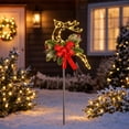 thumbnail image 7 of Christmas Solar Pathway Lights Outdoor Waterproof, LED Reindeer Garden Stake Lights Christmas Decor Yard Display for Yard Lawn Walkway Porch Front Door Holiday Decor, 7 of 7