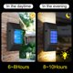 thumbnail image 3 of De Lámpara De Pared Solar, Luces Solares Decorativas Para Jardín, 6 Luces Led Cuadradas, Luz De Pared Exterior Para Jardín, Patio 2 Uds. Yuarrent HA046506-02, 3 of 6