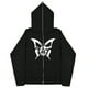 thumbnail image 3 of 2023 Sudaderas con estampado de mariposas oscuras europeas y americanas para hombres y mujeres, sudaderas con capucha góticas para parejas, sudaderas con cremallera de gran tamaño Harajuku, 3 of 4