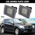 thumbnail image 2 of Unique Bargains 1pair LED Error Free License Plate Light White Light for Mercedes-Benz W156 W176 W166 R172, 2 of 7