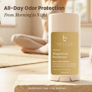Natural Deodorant for Women - Aluminum & Baking Soda Free, USA Made for Long-Lasting Odor Protection, Made with 55% Organic Ingredients, Kid & Sensitive Skin Safe Magnesium Deodorant