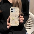 thumbnail image 3 of Compatible with iPhone 11 Love Case, Cute 3D Love Heart, Sparkling Pearls, Unique Wavy Frame, Shockproof Protective Phone Case for Women and Girls (White), 3 of 12