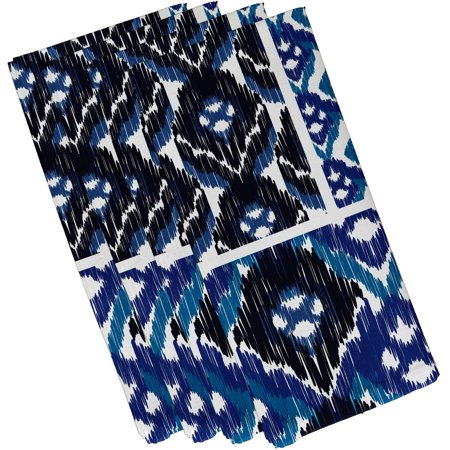 Simply Daisy 19  x 19  Free Spirit Geometric Print Napkins  Set of 4