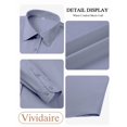 thumbnail image 5 of Vividaire Womens Button Down Shirts Long Sleeve Wrinkle Free Shirts Regular Fit Formal Work Blouses Dress Tops, 5 of 9