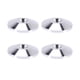 thumbnail image 1 of 4 Piezas Almohadillas de Picos de Cobre Puro para Altavoz Altavoz HiFi Caja Aislamiento Soporte de Piso Pies Base de Cono Almohadilla para Zapatos (Plata), 1 of 10