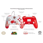 PowerA Enhanced Wired Controller for Nintendo Switch - Mario Red/White