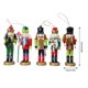 thumbnail image 2 of Wosthever 5 piezas de Navidad Cascanueces de soldados Cascanueces figuras soldado adornos colgantes para Navidad vacaciones decoración del hogar Kits de decoración para fiestas Wosthever HA038256-00, 2 of 6