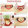 thumbnail image 7 of Apple Slicer, 4.72 Inch Apple Corer and Slicer - Apple Cutter with 12 Sharp Blades, Apple Corer Tool - Easy Gadgets, 7 of 7