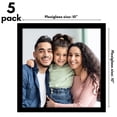 thumbnail image 4 of Americanflat 5 Pack of 10" x 10" Frames - Plexiglass Cover - Black, 4 of 6