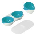 thumbnail image 4 of Cocedor de huevos para microondas de polipropileno de grado alimenticio con cesta de drenaje extraíble para cocer huevos duros en microondas (azul), 4 of 14