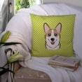 thumbnail image 3 of Caroline's Treasures Checkerboard Corgi Indoor/Outdoor Throw Pillow, 3 of 4