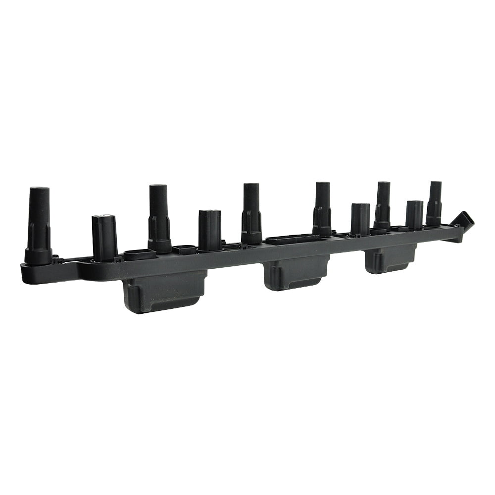 UF296 Ignition Coil Pack and 6PCS Iridium Spark Plugs for 2000-2004 Jeep Grand Cherokee 2000-2006 Wrangler TJ 4.0L L6 Replaces 56041476AA, 56041476AB
