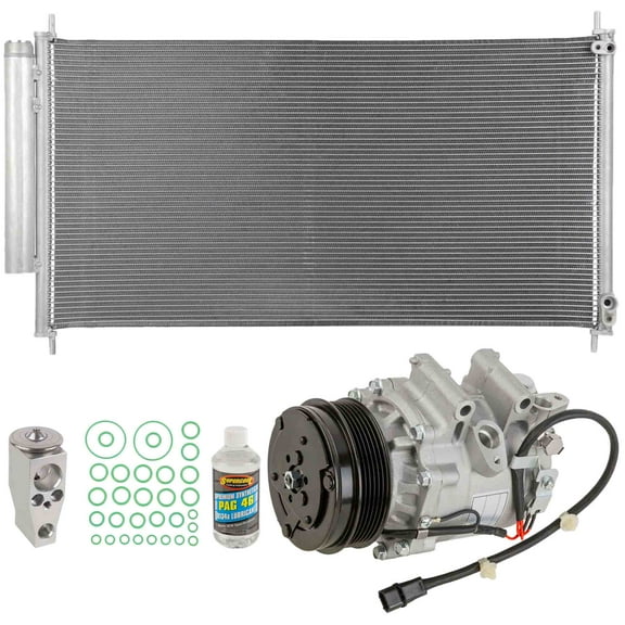 For Honda Civic 2015 A/C Kit w/ AC Compressor Condenser & Drier - BuyAutoParts