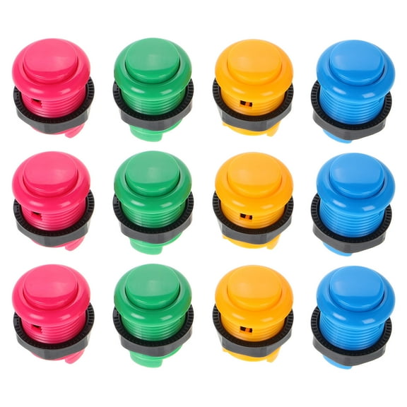 12PCS Momentary Push Button Switch for Street Video Game Accessories Replacement