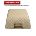 thumbnail image 4 of KBH Car Middle Console Cover for Lincoln Navigator 2007-2014, Leather Armrest Lid Cover Cushion Pad Interior Accessories, Gray, 4 of 8