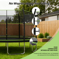 thumbnail image 3 of EUROCO 14FT Trampoline with Enclosure Net and Ladder for Backyard, 14' Round Outdoor Trampoline for Kids and Adults, 3 of 8