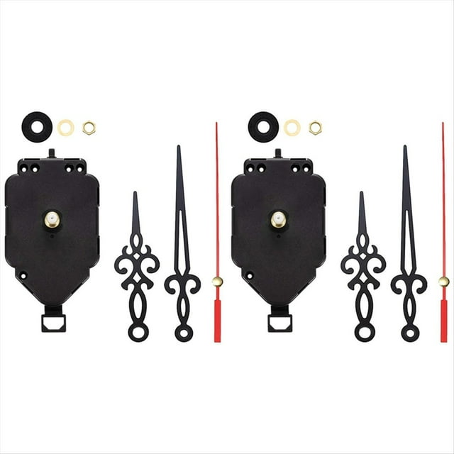 2 Juegos de Kit de Movimiento de Reloj DIY Movimiento Oscilante con Manecillas Piezas de Reparación de Reloj de Cuarzo Piezas de Repuesto K