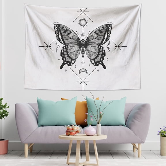 Modern Art Tapestry, Animal Wall Hanging Tapestry, Butterfly Wall Hanging Tapestry, Bedroom Living Room Dormitory Decoration, Graduation Gift