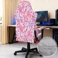 thumbnail image 3 of Pzuqiu Pink Leopard Print 4 Pack Computer Game Chair Cover Elastic Rotating Backrest and Seat Protectors Comfortable Office Decorations for Home, Shop, Office, 3 of 7