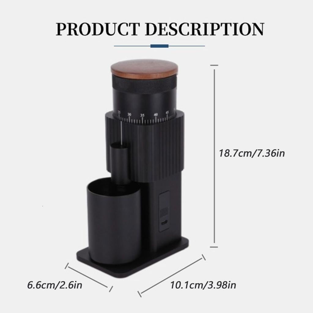 Portable Electric Coffee Grinder Automatic Burr Coffee Bean Grinder Grinding