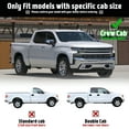 thumbnail image 2 of TPA 6" Running Boards Side Step Nerf Bar Fit for Crew Cab  2019-2026 Chevy Silverado GMC Sierra 1500, 2020-2026 for 2500HD 3500HD 6 inch, 2 of 8