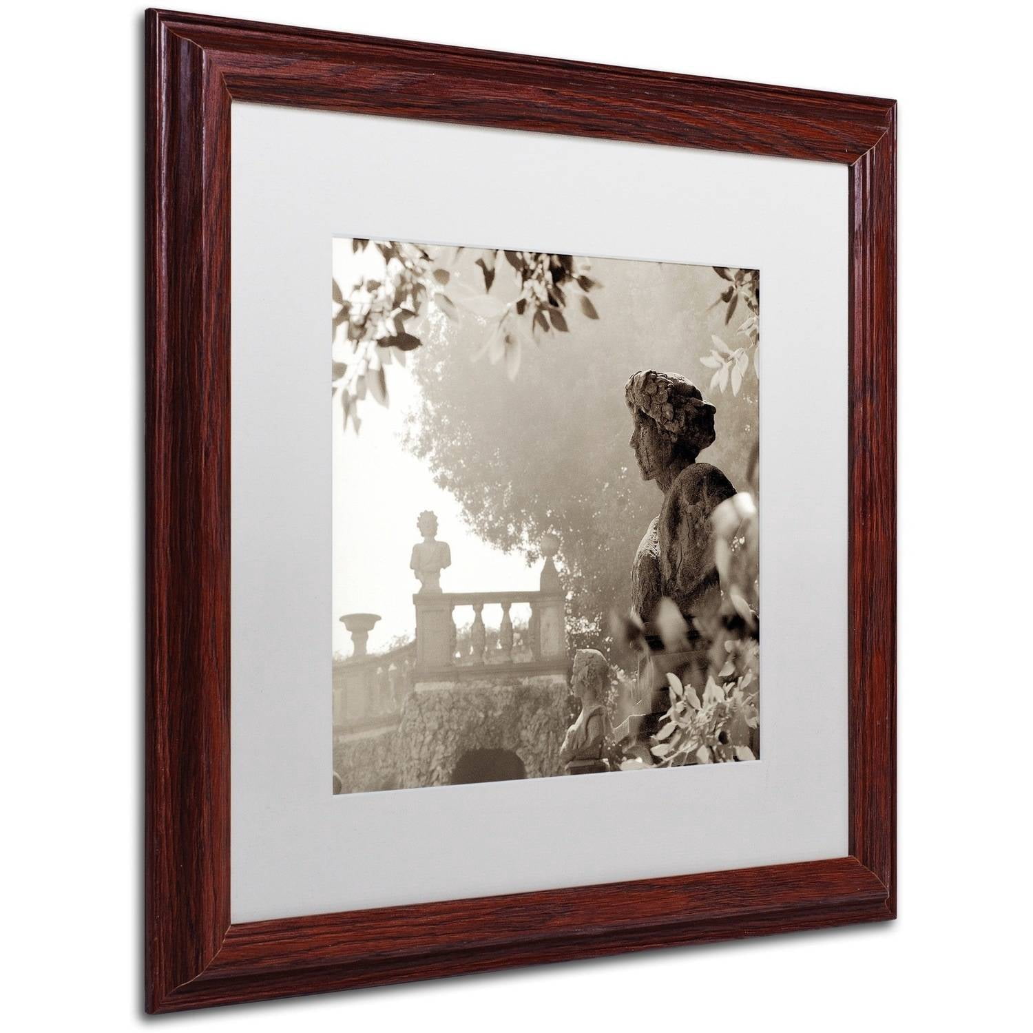 Trademark Fine Art "Tuscany VIII" Canvas Art by Alan Blaustein, White Matte, Wood Frame
