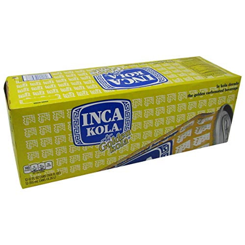 Inca Kola Golden Carbonated Beverage Soda - la kola dorada - 12 oz