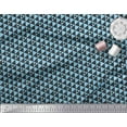 thumbnail image 3 of Soimoi Blue Heavy Canvas Fabric Triangle Art Geometric Print Fabric by the Yard 58 Inch Wide, 3 of 3