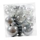 thumbnail image 5 of 34 piezas de bolas de Navidad, adornos de bolas de Navidad, decoración de de Navidad, adornos navideños versátiles para fiesta, aniversario, Plata, 5 of 8